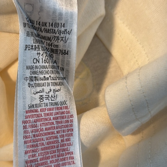 New Disney Kids Black & Cream Star Wars Long Sleeve Shirt Spirit Jersey XL (14) - Picture 9 of 9